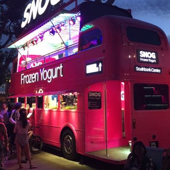 Snog - The big pink bus - Ice Cream & Frozen Yogurt Near Me - London, XGL Snog - The big pink bus - Ice Cream & Frozen Yogurt Near Me - London, XGL