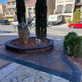 Paver Sealing Vegas - New pavers and stamped concrete before being sealed and re-stained - Pressure Washers Near Me - Las Vegas, Nevada Paver Sealing Vegas - New pavers and stamped concrete before being sealed and re-stained - Pressure Washers Near Me - Las Vegas, Nevada
