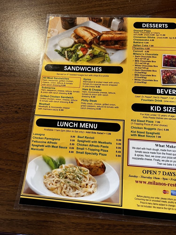 Milano’s Italian Restaurant & Catering