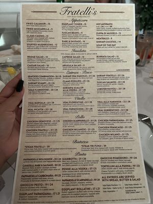 Menu photo 1 Fratelli's Italian Restaurant Milford, CT
