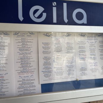 Leila Restaurant - Menu's - Mediterranean Near Me - West Palm Beach, Florida