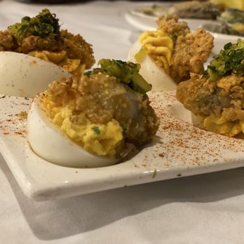 Old Ebbitt Grill - Fried oyster deviled eggs - Bars Near Me - Washington, DC, District of Columbia