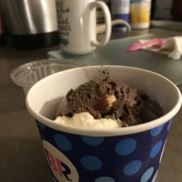 a cup of ice cream