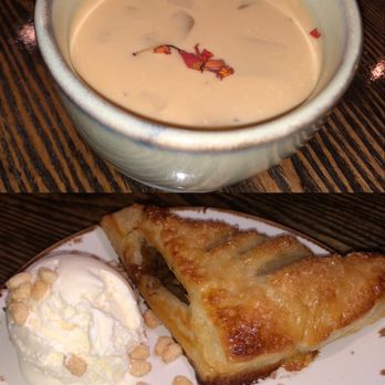 Driftwood - Earl grey milk tea pudding & persimmon turnover - Seafood Near Me - Maspeth, New York Driftwood - Earl grey milk tea pudding & persimmon turnover - Seafood Near Me - Maspeth, New York