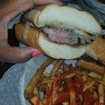 Ruby Owl - Flat iron flank steak sandwich with fries - Gastropubs Near Me - Oshkosh, Wisconsin