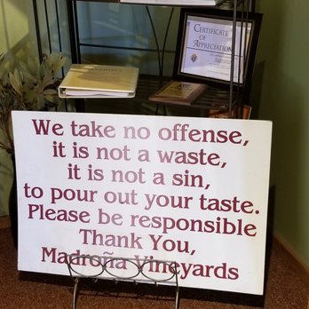 Madrona Vineyards - Wineries Near Me - Camino, California