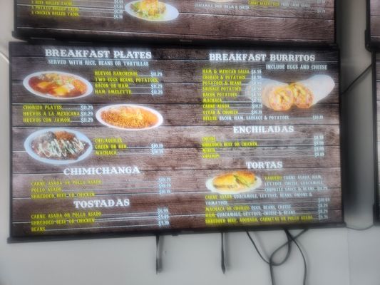 Menu photo 2 Vaqueros Arlington, TX