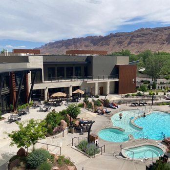 Hoodoo Moab, Curio Collection by Hilton - View of the pool. We had a huge balcony. - Hotels Near Me - Moab, Utah Hoodoo Moab, Curio Collection by Hilton - View of the pool. We had a huge balcony. - Hotels Near Me - Moab, Utah