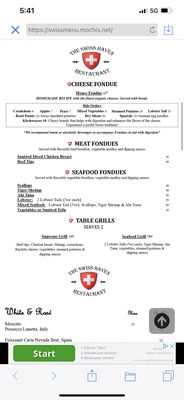 Menu photo 5 The Swiss Haven Breckenridge, CO Menu photo 5 The Swiss Haven Breckenridge, CO