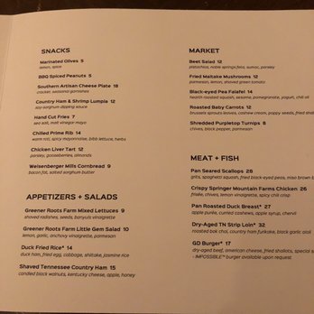 Gray & Dudley - Menu - New American Near Me - Nashville, Tennessee Gray & Dudley - Menu - New American Near Me - Nashville, Tennessee