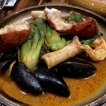 Morimoto Napa - seafood tobanyaki. base is tomato paste - Japanese Near Me - Napa, California