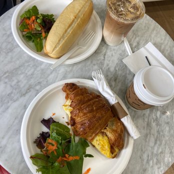 Le Paris Brest Cafe - Surf and turf Bacon Egg and Cheese Croissant - Patisserie/Cake Shop Near Me - Henderson, Nevada