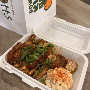 Shootz - Kimchi butter katsu chicken plate (Spicy) - Hawaiian Near Me - Whittier, California
