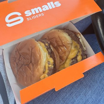 Smalls Sliders - Biggie Smalls - 2 double patties - New American Near Me - Marietta, Georgia Smalls Sliders - Biggie Smalls - 2 double patties - New American Near Me - Marietta, Georgia