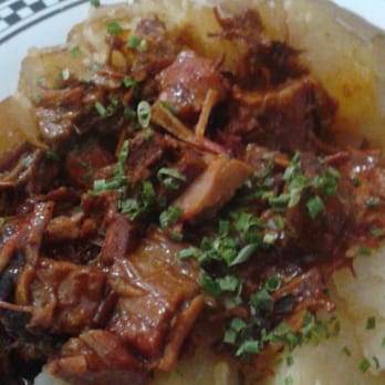 Pit-Master Bar-B-Que - Potato with chopped Beef - Barbeque Near Me - The Woodlands, Texas