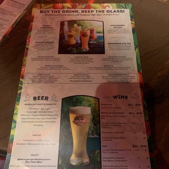 Lava Lounge - Menu - New American Near Me - Lake Buena Vista, Florida