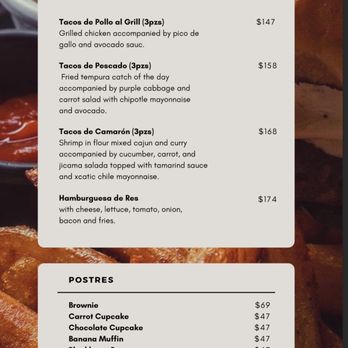 Ki' Bok - Lunch Menu as of 7/11/23 - Coffee & Tea Near Me - Tulum, ROO