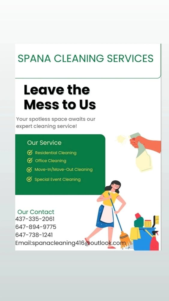 SPANA CLEANING SERVICES - Updated July 2024 - Request a Quote - Toronto ...