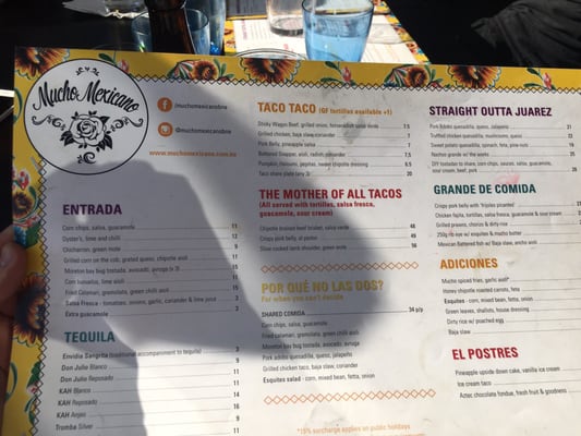 Menu photo 2 Mucho Mexicano Brisbane, QLD