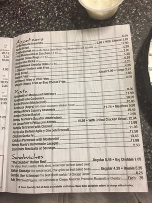 Menu photo 1 Old World Pizza Fat Ricky's Plainfield, IL Menu photo 1 Old World Pizza Fat Ricky's Plainfield, IL