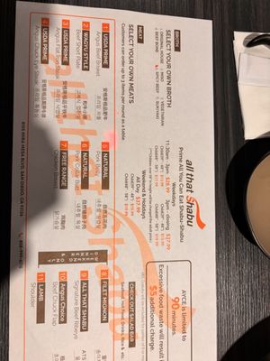 Menu photo 5 All That Shabu San Diego, CA