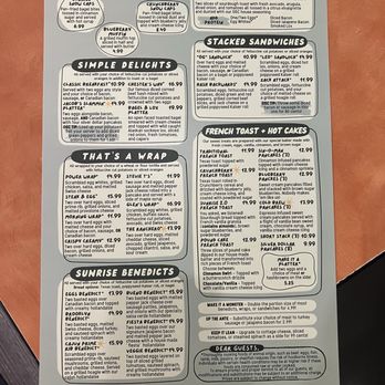 The Original Sunrise Cafe - Partial menu - Breakfast & Brunch Near Me - Las Vegas, Nevada The Original Sunrise Cafe - Partial menu - Breakfast & Brunch Near Me - Las Vegas, Nevada