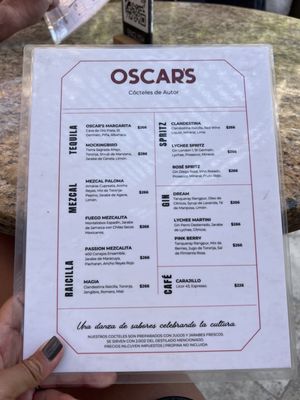 Menu photo 1 Oscars Puerto Vallarta Puerto Vallarta, JAL