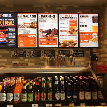 H-E-B Market - BBQ menu and specialty beer n soda selection - Grocery Near Me - Magnolia, Texas