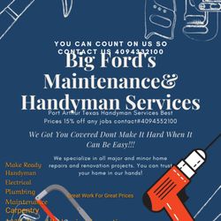 Big Ford’s Maintenance & Handyman Services