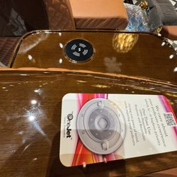 The Venetian Katy Park - Massage chairs have built-in wireless charging for your smartphones.