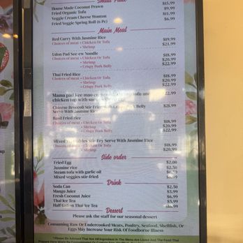 Bloom Thai Cuisine - Menu - Thai Near Me - Lakewood, Washington