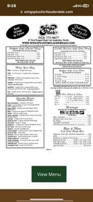 Menu photo 8 Wings Plus Fort Lauderdale, FL