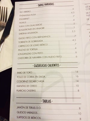 Menu photo 1 En La Parra Valencia, V Menu photo 1 En La Parra Valencia, V