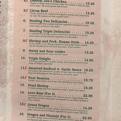 Szechuan East - Menu