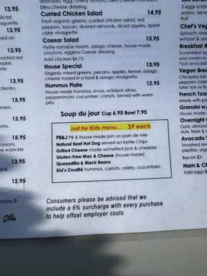 Menu photo 2 Duboce Park Cafe San Francisco, CA