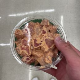 half pound size of poke