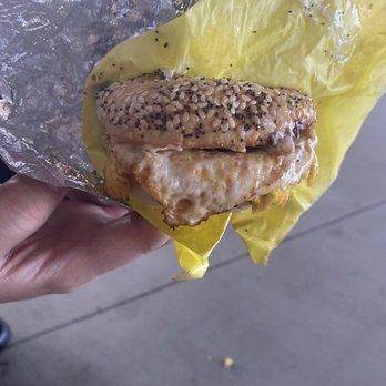 Donut Time - Breakfast bagel sandwich #5 - Donuts Near Me - Garden Grove, California