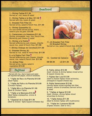 Menu photo 4 El Bracero San Antonio, TX