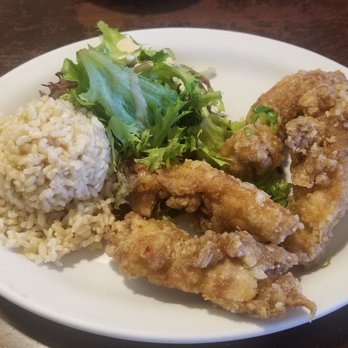 Aiea Bowl - Tasty chicken with brown rice, tossed salad - Bowling Near Me - Aiea, Hawaii