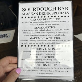 Sourdough Cocktail Bar - Specials menu - Cocktail Bars Near Me - Ketchikan, Alaska Sourdough Cocktail Bar - Specials menu - Cocktail Bars Near Me - Ketchikan, Alaska