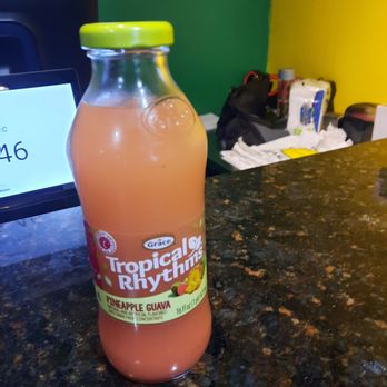 Irie Sizzler - Pineapple & Guava juice -Rhythms - Caribbean Near Me - Houston, Texas