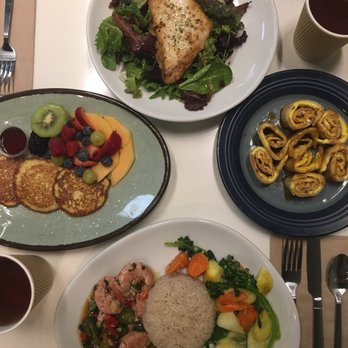 Green Zone - Pancake, seabass salad, Thai basil shrimp, Dan bing - Organic Stores Near Me - Temple City, California