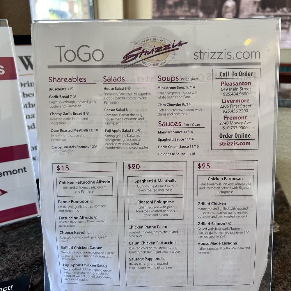 Strizzi's Restaurant - Italian Near Me - Pleasanton, California Strizzi's Restaurant - Italian Near Me - Pleasanton, California