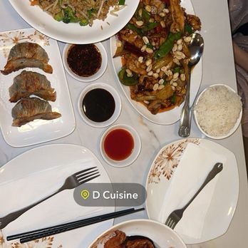 D Cuisine - 38. Pan-Fried Pot Sticker / 京都銀貼餃 Kong Pao Chicken - Dim Sum Near Me - Westmont, Illinois D Cuisine - 38. Pan-Fried Pot Sticker / 京都銀貼餃 Kong Pao Chicken - Dim Sum Near Me - Westmont, Illinois