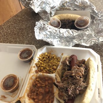 Nomad's BBQ - Special sandwich plate and brisket sandwich - Food Trucks Near Me - Albuquerque, New Mexico