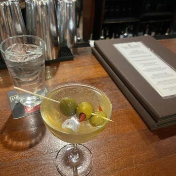 Liquid Assets - Spicy dirty martini with Thai chilies - American Near Me - Ocean City, Maryland Liquid Assets - Spicy dirty martini with Thai chilies - American Near Me - Ocean City, Maryland