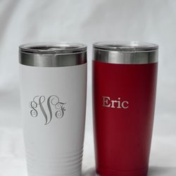 That Personal Touch - Personalize your tumbler with custom engraving