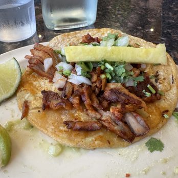 Tacos El Tio - Al Pastor Taco with pineapple - Mexican Near Me - Libertyville, Illinois