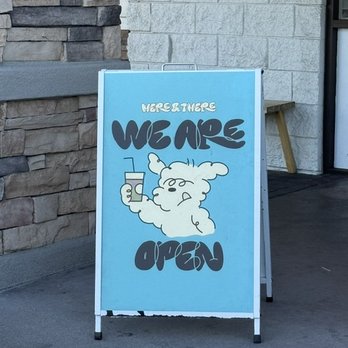 Here & There - Open Sign - Coffee & Tea Near Me - La Mirada, California Here & There - Open Sign - Coffee & Tea Near Me - La Mirada, California