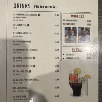 Pho Mai Cali - Drinks being extra $2 with no ice?? - Vietnamese Near Me - Santee, California
